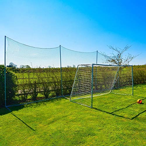 FORZA Stop That Ball™ freistehendes Ballstoppnetz und Pfostensystem (in 5 Größen erhältlich) (3 m Erweiterungsnetz)