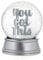 Boxer Gifts Schneekugel mit Glitzer, inspirierendes und motivierendes Geschenk für Sie, Glas, Silber, 1
