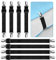 KEELYY Verstellbare Bettlakenspanner, 8 Stück bettlaken spanngurte mit Metallclips, Elastische Bettlakenspanner, schwarz Betttuchspanner, Lakenspanner für Bettlaken, Matratze, Bügelbrett Oder Sofa