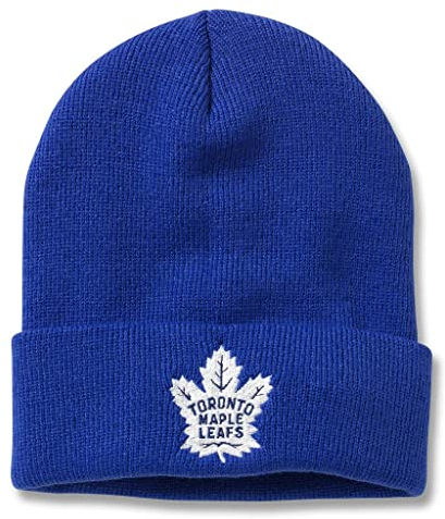 AMERICAN NEEDLE Toronto Maple Leafs NHL Cuffed Knit Collection Beanie, Royal (21019A-TML-ROY) Blau, Blau, Einheitsgr��e