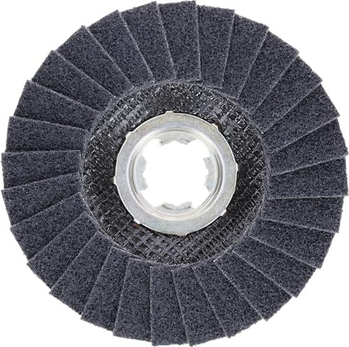 Bosch 1x EXPERT N475 Surface Conditioning Material X-LOCK Flap Discs (for Steel sheets, Stainless steel, Ø 115 mm, Coarse, Professional Accessory Small Angle Grinder)