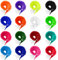 VEGCOO Magic Worms Color Invisible Twisty Raupe 16 Farben Katzenspielzeug für Kinder Trick Karneval Party