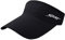 Sun Visors for Women Men Mesh Golf Visor Tennis Cap Summer Running Hats with Adjustable Strap, Black, One size