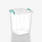 Best House 15 Litres Deep Clear Storage Box Container with Lid Square and Handles, Stackable Organizer Bin for Home, Kitchen, Garage, and Store Cloths, Boots, Toys, Food, and Accessories (Pack of 2)