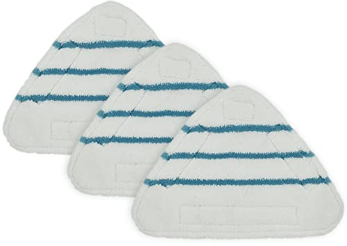 Qeunrtiy 3 StüCk Dampf Mopp Ersatzpads Dreieck Waschbares Tuch Reinigung Boden Mikrofaser Mopp Kopf Pad Dampf Mopp Armaturen