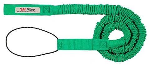 TowWhee - E-Bike/Adult Connect Strap Bike Bungee Tow Rope | MTB & Cycling Stretch Pull | Compatible With Any Bicycle | Ride Further (Adult Green) - Made in The USA
