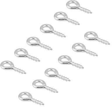 Gewindestifte, Augenstifte mit Ösen, für Schmuck, der Erkenntnisse für den langfristigen Gebrauch macht(Silber)