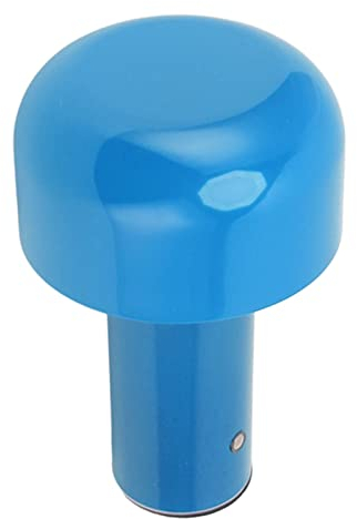 Haofy Tragbare LED-Tischlampe, LED-Schreibtischlampe, Pilz-Design, USB-Aufladung, 3 Farbtemperatur, Touch-Tischleuchte für Restaurant, Heimbüro (Blau)