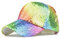 QQY Baseball Cap Sonnenhut, Strass Pailletten Cap, verstellbare Mesh Caps Baseball Party Hut für Frauen Männer (Farbe)