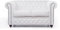Chesterfield Sofa Brighton - The Brand | 2 Sitzer | 100% Leder, handgefertigt, Original Breite 150 cm (Weiß)