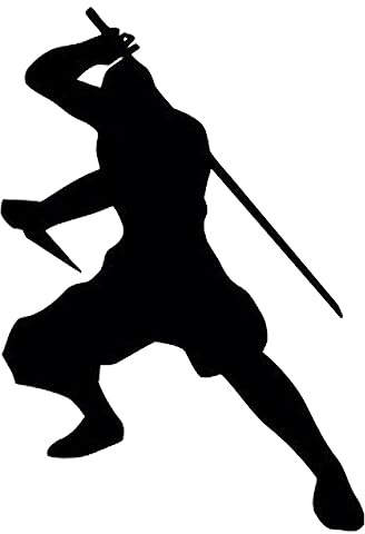 HUANYIN Vinyl Wandtattoos Junge Zimmer Dekoration Ninja Samurai Wandtattoo Samurai Wandtattoos Schlafzimmer Dekoration Aufkleber Kinder Aufkleber, 80x116cm