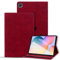 Vaitasy Custodia Samsung Galaxy Tab A 10.1 Pollici 2019 Cover Pelle PU Protettiva Custodia con Supporto Funzione per Galaxy Tab A 2019 SM-T510 / SM-T515 - Mandala Rosso