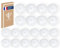 DuEgg Ventosas de Mesa de Vidrio 20 Piezas, Mini Ventosas, Ventosas de Vidrio de 20 mm, Ventosas Pequeñas, Ventosas Fijas, Ventosas Transparentes Simples para Vidrio, Azulejos, Paredes