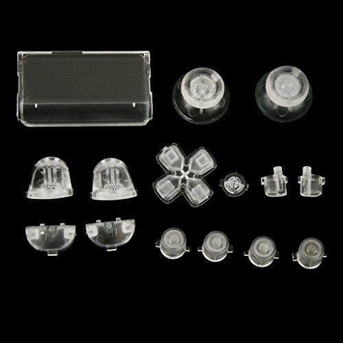 Kit de grip de mod de bouton lumineux - Compatible avec la manette PlayStation PS4 - Couleur blanche [jeu vidéo]