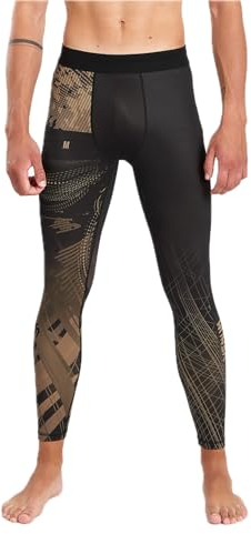 Venum VENUM-05079-228-L, Pantaloni a Compressione Unisex Adulto, Nero o Sabbia, L
