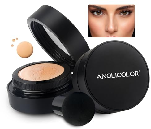 Anglicolor Foundation,Concealer Foundation,Matte Natural Full Coverage Foundation,Wasserfest und Lang Anhaltend,Für Alle Hauttypen Geeignet (#04 Buff Beige, 15ML)