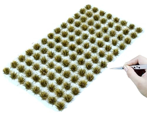 RHQFDM 120 Plantes Modélisme Herbe Statique Tufts Statique Touffes d'herbe Modélisme Décoration Miniature pour Bricolage Train Paysage Gazon Artificiel Herbe Miniature Décoration(Paysage Herbeux 5#)