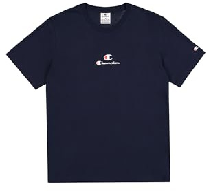Champion Herren Legacy-Graphic with Backprint T-Shirt, Blau (Bs501), S
