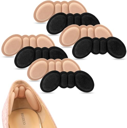 Coussinet Talon(4 paires),Autoadhésifs Protège Talon Chaussure,Coussinet Talon adapté aux hommes et aux femmes,Évite les Frottements et les Ampoules