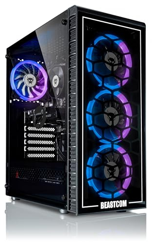 BEASTCOM Q5 | Pro Gaming, PC Gamer,Intel i9-10900F 10X 5,20GHz 20 Threads, NVIDIA RTX 5060 Ti 8Go, 32Go RAM, 1To NVMe SSD, WiFi 5, Windows 11 Pro
