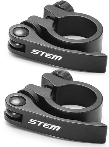 2 Stück sattelklemme 31.8 mm, schnellspanner fahrrad, fahrrad sattelklemme, schnellspanner sattelstütze, sattel schnellspanner, Aluminium Legierung