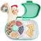 Spinner para aperitivos, organizador de aperitivos giratorio con tapa, caja de aperitivos con compartimentos, dispensador de aperitivos reutilizable, plato de aperitivos portátil con compartimentos,