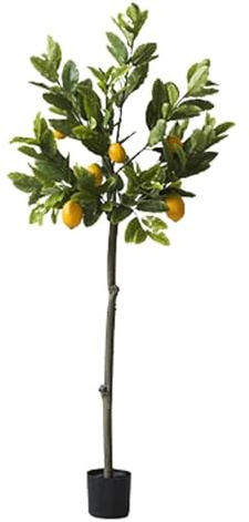 CAFIEDR Indoor 4.5ft Fake Tree Artificial Lemon Tree for Indoor Outdoor Simulation Tree Large Realistic Artificial Plant Decor Artificial Tree