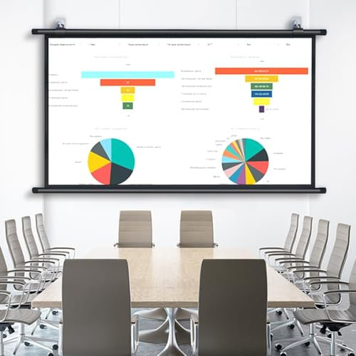 GSKDZG Manual Pull Down Projection Screen 40 50 60 72 4K HD Home Theater Projector Screen For Indoor Outdoor Movie Screen, 4:3 16:9 Format, Easy Roll Up(72 Inch (4:3))