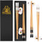 BAIFULAI Juego de 2 pares de palillos de sushi, palillos de sushi de madera con soporte de cerámica, palillos de chopsticks sostenibles, japoneses, chinos, coreanos, taiwaneses, regalo japonés (gato)