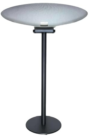 ZGOUO Le Support d'enceinte est Compatible avec Les Enceintes Bowers&Wilkins Zeppelin（5e et 6e générations partagées） Fabriqué en Alliage d'aluminium Design encastré et Alimentation cachée（Noir 1PCS