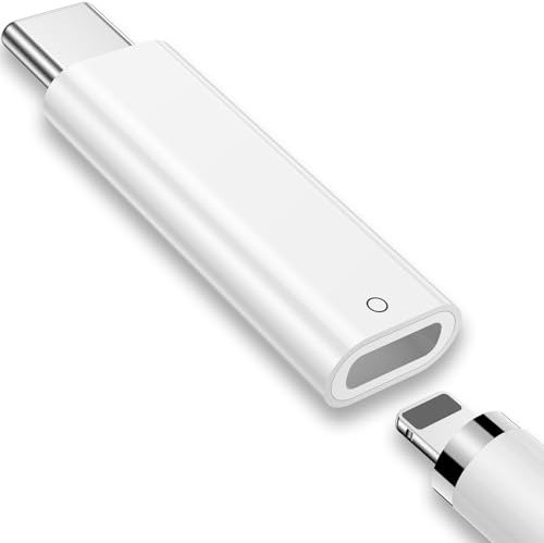 USB C to Pencil Adapter for Apple Pencil 1st Generation,USB-C Male iPencil Charger Adapter Compatible with iPad 10th/11(A16) Bluetooth Pairing,Type C to for Lightning Charger Connector for iPencil 1st