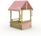 Wickey Sandkasten Dinky mit pastellpinkem Dach - Sandbox 113 x 84 x 28 cm - imprägniertes Massivholz inklusive Picnicktisch