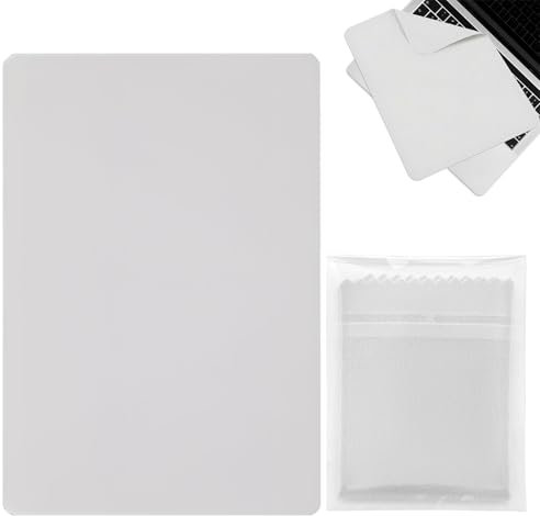 ZWWOGE Funda para teclado de portátil, protector de pantalla, forro de microfibra y paño de limpieza portátil, compatible con MacBook Pro de 13/14 y MacBook Air de 13.