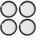 1 filtro di ricambio per aspirapolvere 35602278 S137 per Hoover H- 300 (confezione da 4)