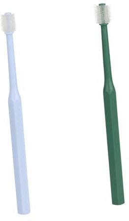 ERINGOGO 2stücke -zahnbürsten Für Hunde Pet Toothbrush Mit Weichen Borsten Für Sanfte Zahnreinigung Ergonomisches Design Für Effektive Mundpflege Pet Oral Care Tool Grün Und Blau