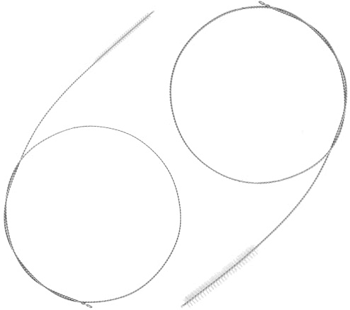 2 Stück Flexible Reinigungsbürste 100cm,Abflussreiniger Bürste,Trinkschlauch,Flaschenbürste Lang,Extra Lange Reinigungsbürste,Schlauchbürste Edelstahl für Reinigen von Strohhalmen Schläuchen Flaschen