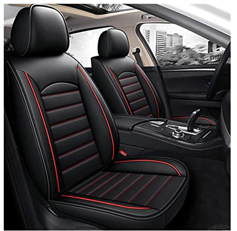 Vorder- Und Rücksitz Autositzbezug Für Mercedes W205 C-Klasse W202 W203 W204 A205 C204 C205 S202 S203 S204 S205 Sitzbezug Set(Schwarz Rot,B)