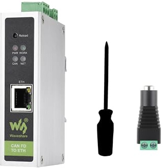 CAN FD Protocol Converter, CAN FD to ETH Bidirectional Data Communication, Supports 5 Data Conversion Modes and CAN 2.0A/2.0B Protocols, Rail-Mount Support