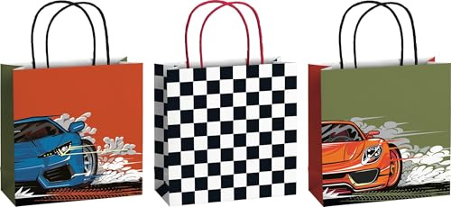 Geschenktaschen 20x8cm Schorsch rot: 3 Stück
