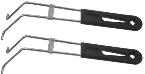 Abaodam Lot de 2 Poignées de Panier à Frire en Acier Inoxydable, Universelles et Antidérapantes, Accessoires pour Friteuse Multifonctions, Compatibles la Cuisine en Plein Air et