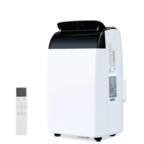 Climatiseur, Climatiseur Portable 10000 BTU, 3-En-1 Avec Refroidissement, Déshumidificateur 35L/Jour, Mode Sommeil Et Ventilateur Avec 2 Vitesses, Minuterie 24 Heures&Kit d'évacuation Pour Fenêtre