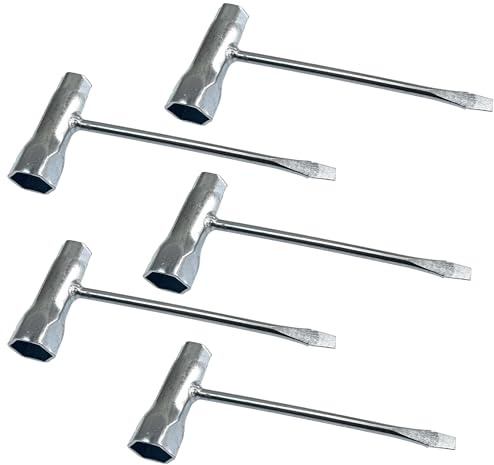 BOOSTI 5x Kombischlüssel Zündkerzenschlüssel Schlüssel 13x19mm für Stihl Husqvarna Dolmar Partner Solo Echo Makita McCulloch Motorsägen Kettensägen