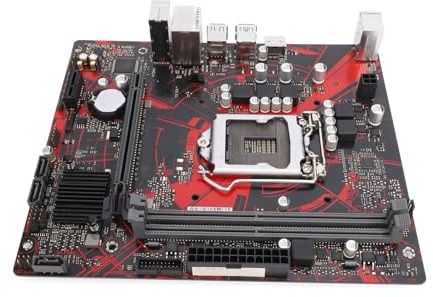 Plyisty Carte Mère D'ordinateur H410M V3, Socket LGA 1200 pour Processeur Core I9 I7 I5 I3 Pentium Gold Celeron de 10e Génération, DDR4 Double Canal 64 Go 2933 MHz, avec Connecteurs