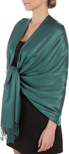 Sakkas Seidig Weich Pashmina Fühlen Schal/Stola - Teal