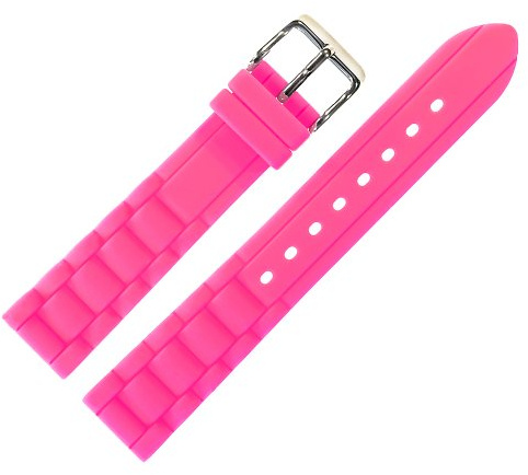 MARBURGER Uhrenarmband 18mm Silikon Pink - 9201844000120