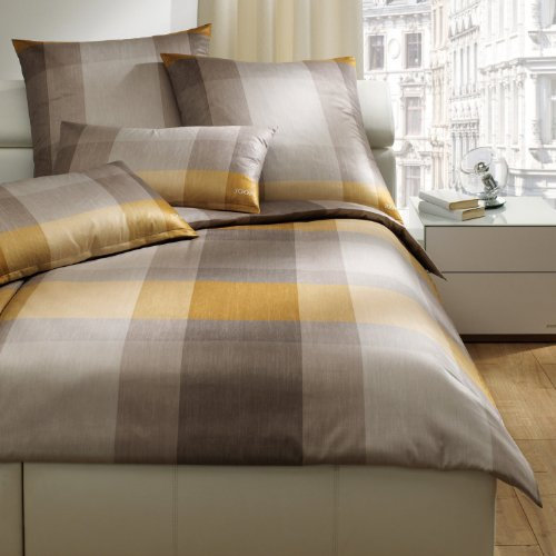 Joop! Bettwäsche Tinted Squares Muskat - 7 2X 80x80 cm - 200x200 cm