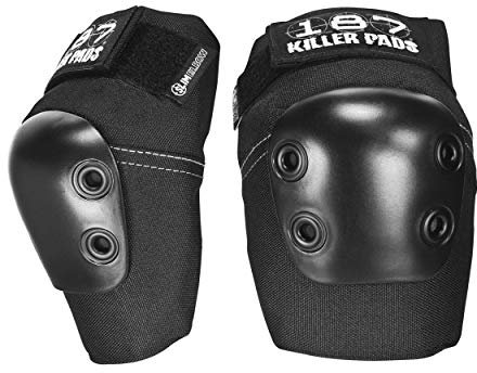 Killer Pads Equipo de protección elbowpads Slim, Todo el año, Unisex, Color Negro - Negro, tamaño Medium
