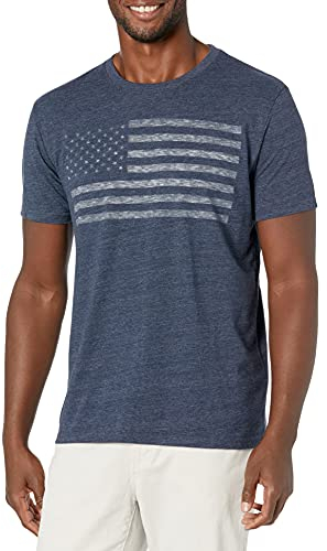 Lucky Brand Herren T-Shirt mit USA-Flagge Hemd, American Navy, X-Groß
