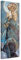 Bilderwelten Leinwandbild - Alfons Mucha - Sterne - Der Mond - Panorama Hochformat 120 x 40 cm