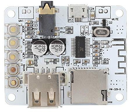 Bluetooth Audio Decoder Module, HW-3298 5V DC MP3 WMA WAV FLAC Decodiertes Modul Audioempfänger USB Decoding/TF Card Decoding Play Board Kartenverstärker Spielen Sie mit USB TF Card